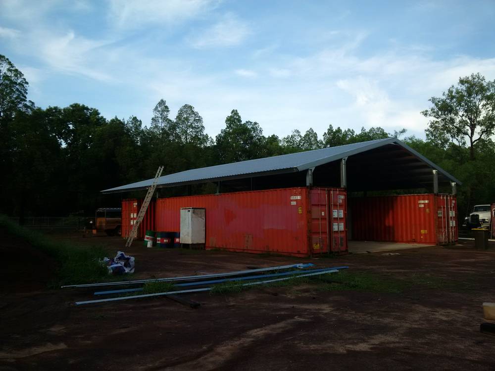 shipping container roof, roofs, containers building, shed